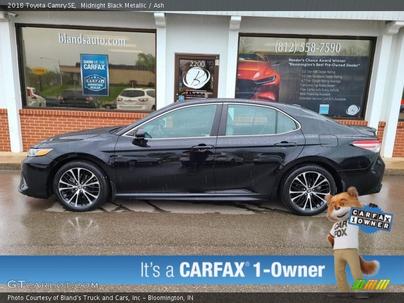 Midnight Black Metallic / Ash 2018 Toyota Camry SE