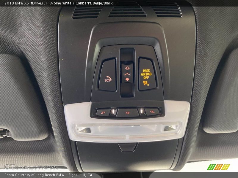Alpine White / Canberra Beige/Black 2018 BMW X5 sDrive35i