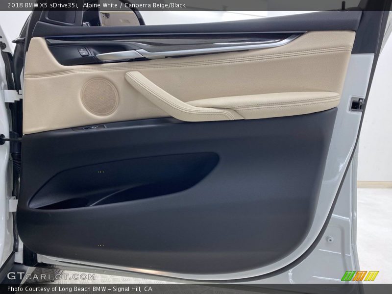 Alpine White / Canberra Beige/Black 2018 BMW X5 sDrive35i
