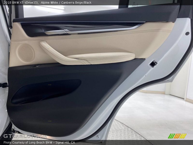 Alpine White / Canberra Beige/Black 2018 BMW X5 sDrive35i