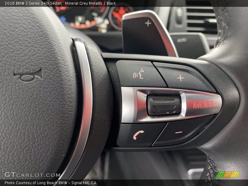 Mineral Grey Metallic / Black 2018 BMW 3 Series 340i Sedan