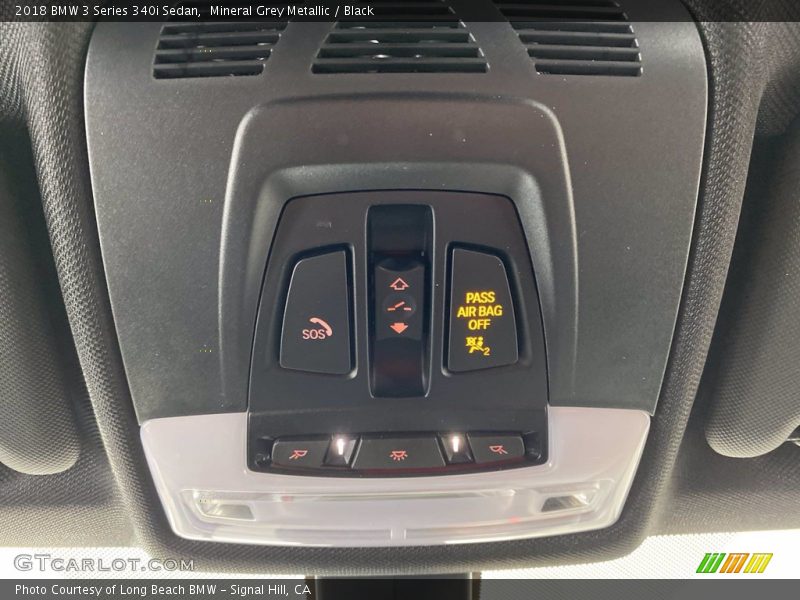 Mineral Grey Metallic / Black 2018 BMW 3 Series 340i Sedan