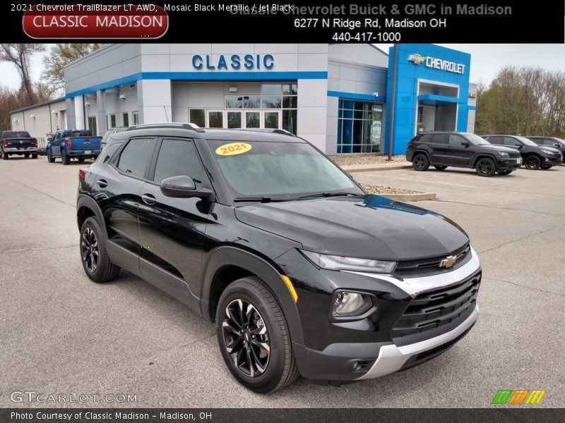 Mosaic Black Metallic / Jet Black 2021 Chevrolet TrailBlazer LT AWD