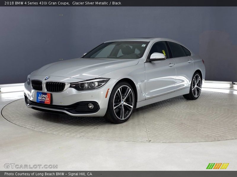 Glacier Silver Metallic / Black 2018 BMW 4 Series 430i Gran Coupe