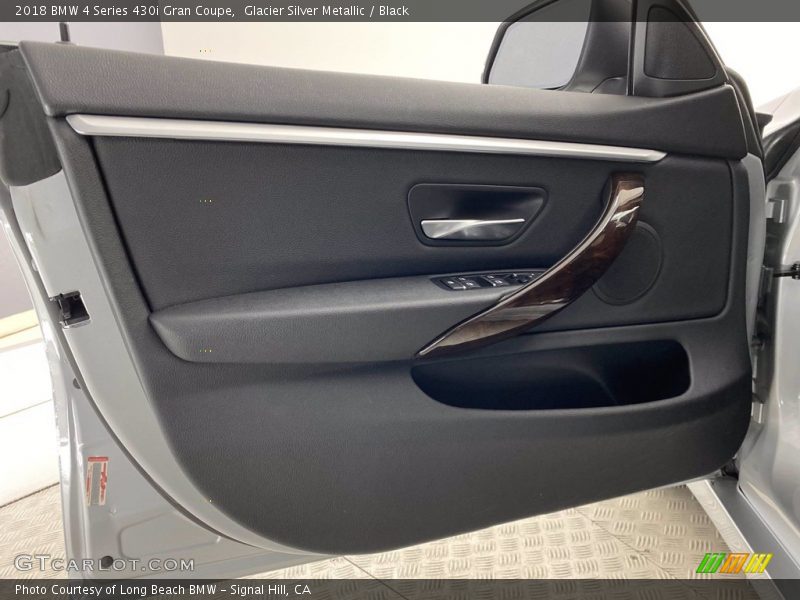 Glacier Silver Metallic / Black 2018 BMW 4 Series 430i Gran Coupe