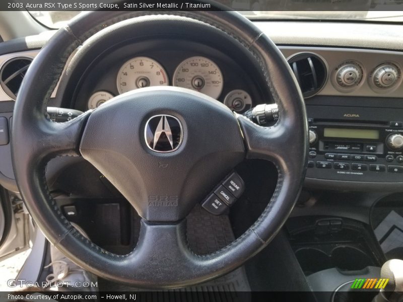 Satin Silver Metallic / Titanium 2003 Acura RSX Type S Sports Coupe