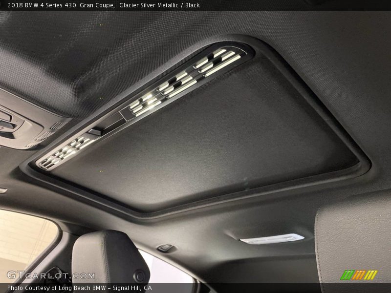 Glacier Silver Metallic / Black 2018 BMW 4 Series 430i Gran Coupe