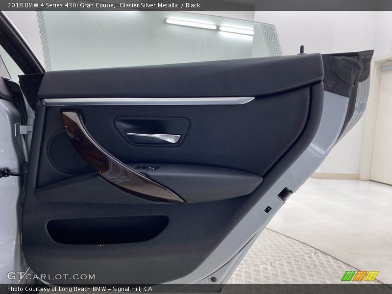Glacier Silver Metallic / Black 2018 BMW 4 Series 430i Gran Coupe