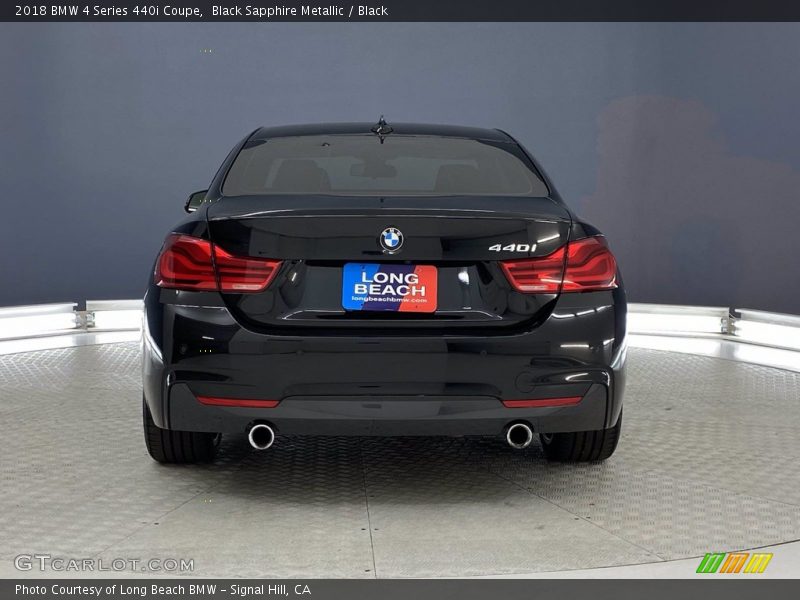 Black Sapphire Metallic / Black 2018 BMW 4 Series 440i Coupe