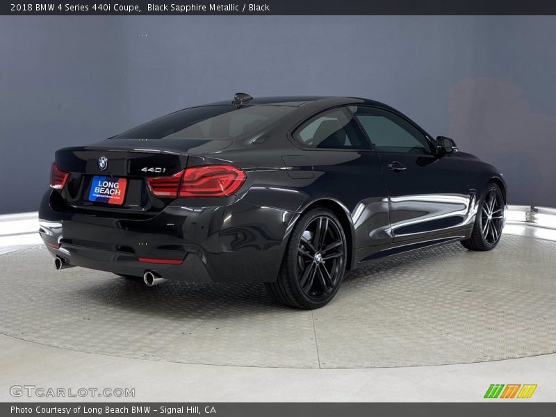 Black Sapphire Metallic / Black 2018 BMW 4 Series 440i Coupe