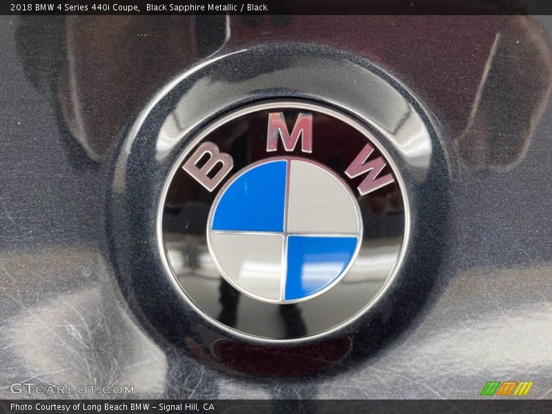 Black Sapphire Metallic / Black 2018 BMW 4 Series 440i Coupe