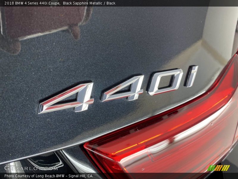 Black Sapphire Metallic / Black 2018 BMW 4 Series 440i Coupe