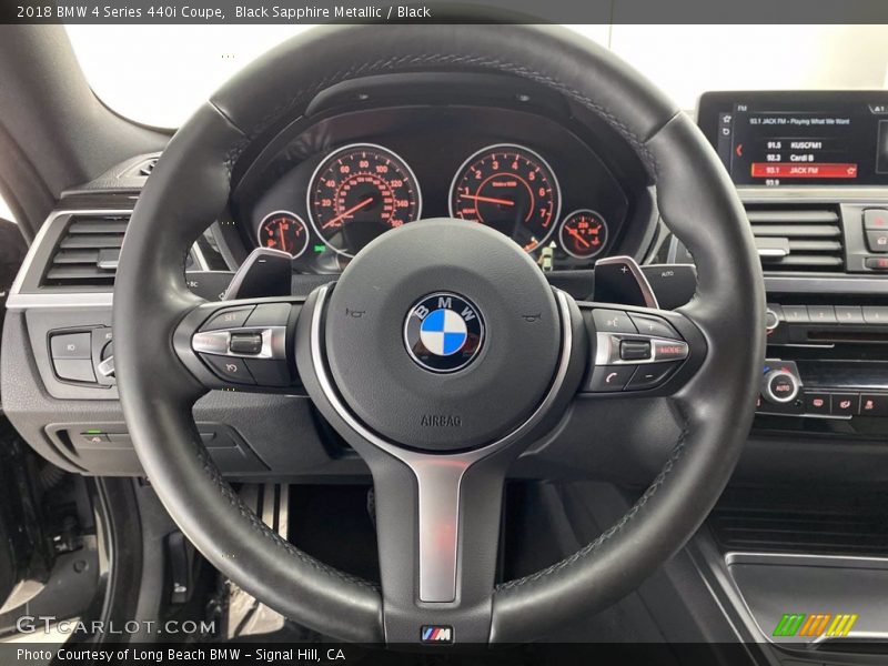 Black Sapphire Metallic / Black 2018 BMW 4 Series 440i Coupe