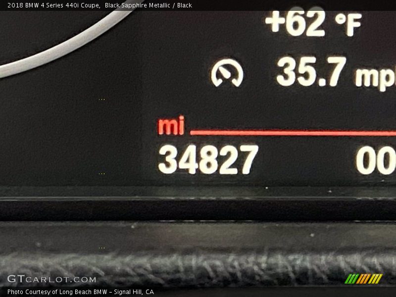 Black Sapphire Metallic / Black 2018 BMW 4 Series 440i Coupe