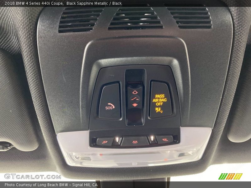 Black Sapphire Metallic / Black 2018 BMW 4 Series 440i Coupe