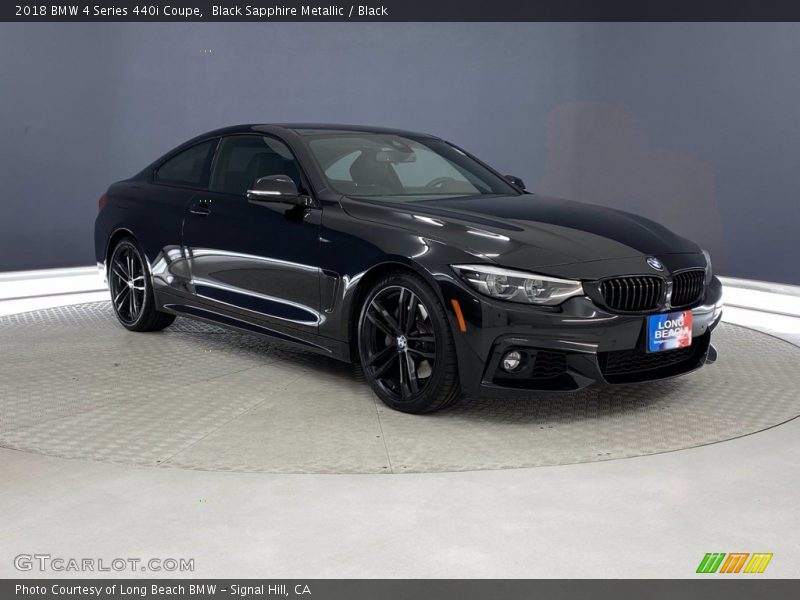 Black Sapphire Metallic / Black 2018 BMW 4 Series 440i Coupe