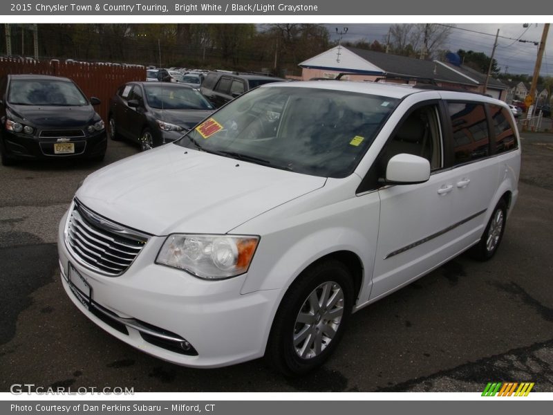 Bright White / Black/Light Graystone 2015 Chrysler Town & Country Touring