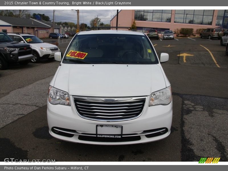 Bright White / Black/Light Graystone 2015 Chrysler Town & Country Touring