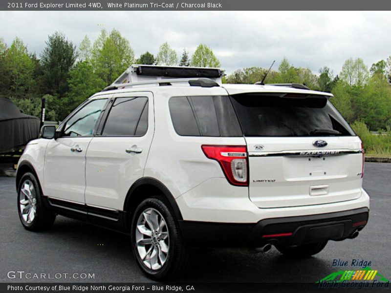 White Platinum Tri-Coat / Charcoal Black 2011 Ford Explorer Limited 4WD