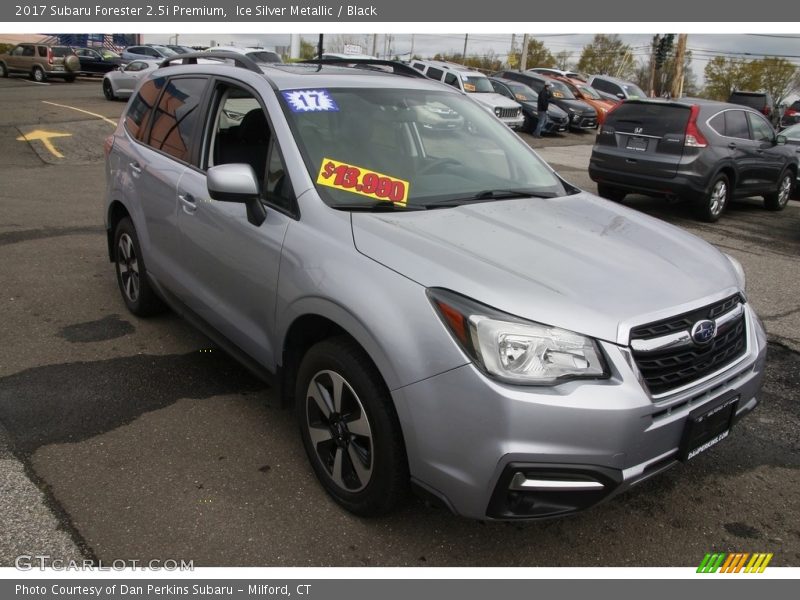 Ice Silver Metallic / Black 2017 Subaru Forester 2.5i Premium