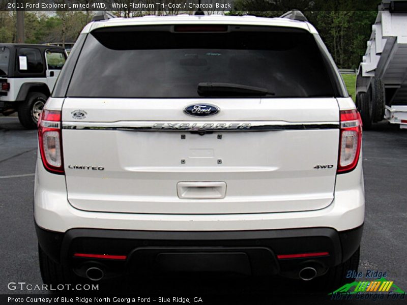 White Platinum Tri-Coat / Charcoal Black 2011 Ford Explorer Limited 4WD