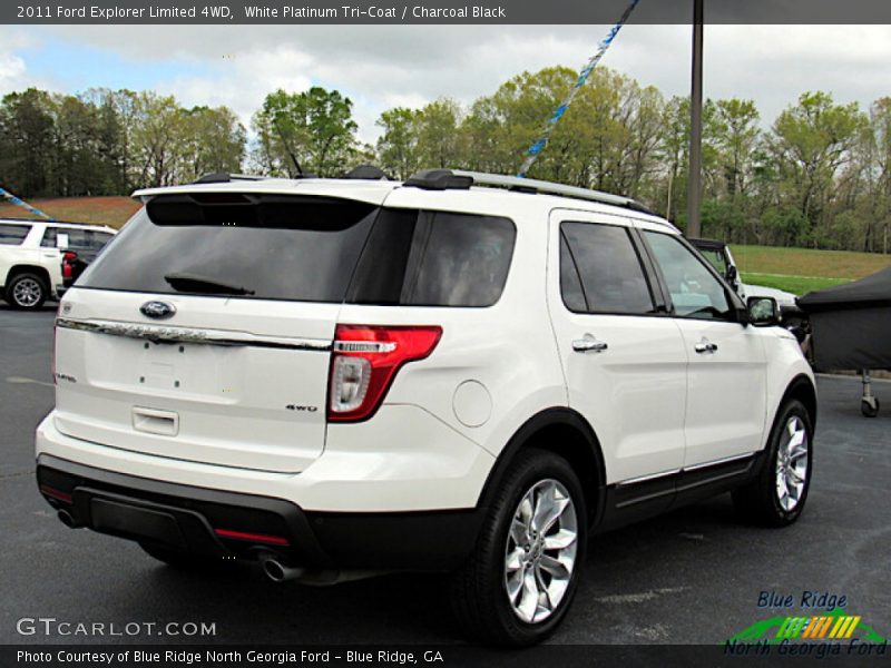 White Platinum Tri-Coat / Charcoal Black 2011 Ford Explorer Limited 4WD