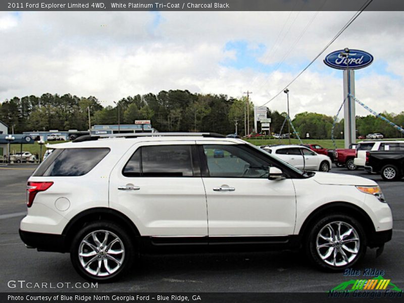 White Platinum Tri-Coat / Charcoal Black 2011 Ford Explorer Limited 4WD