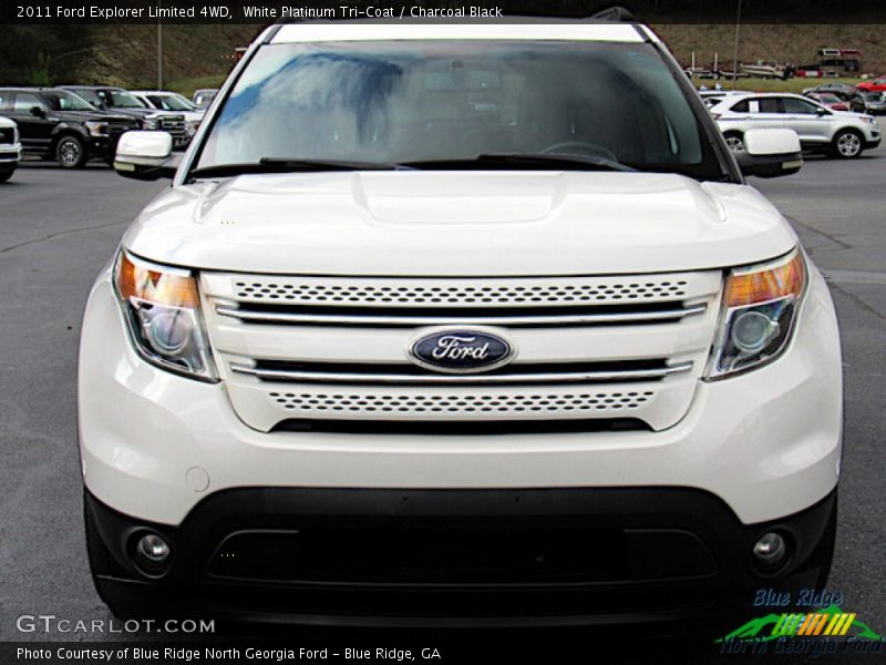 White Platinum Tri-Coat / Charcoal Black 2011 Ford Explorer Limited 4WD