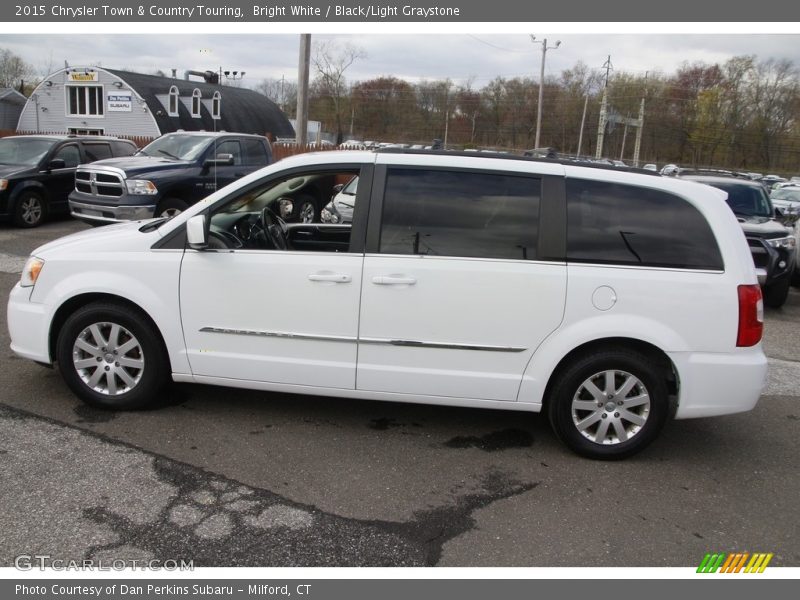 Bright White / Black/Light Graystone 2015 Chrysler Town & Country Touring