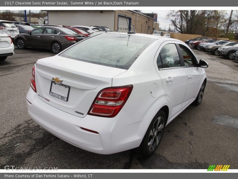 Summit White / Jet Black/Dark Titanium 2017 Chevrolet Sonic Premier Sedan