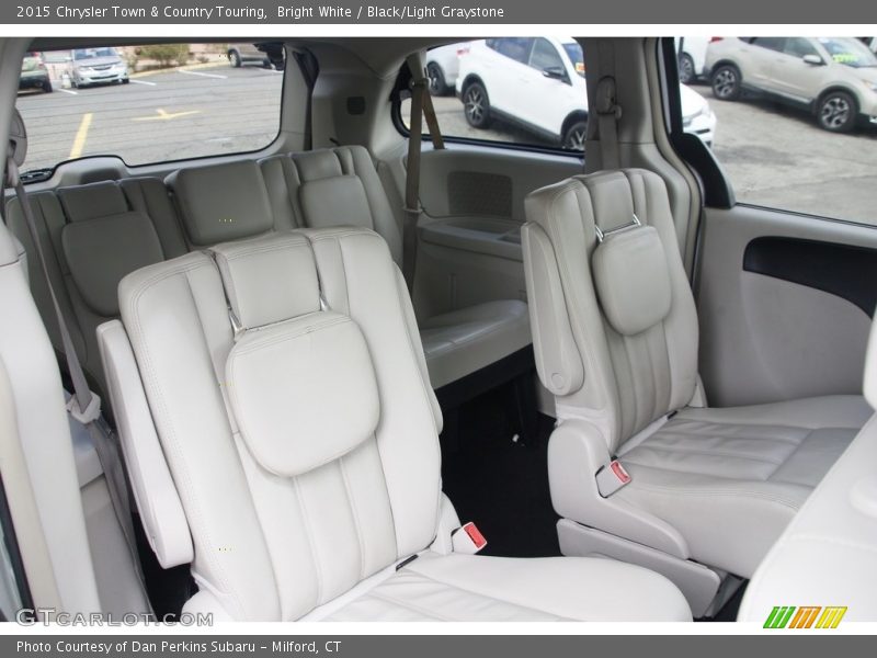 Bright White / Black/Light Graystone 2015 Chrysler Town & Country Touring