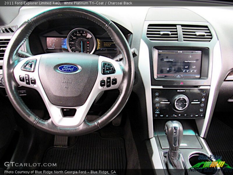 White Platinum Tri-Coat / Charcoal Black 2011 Ford Explorer Limited 4WD