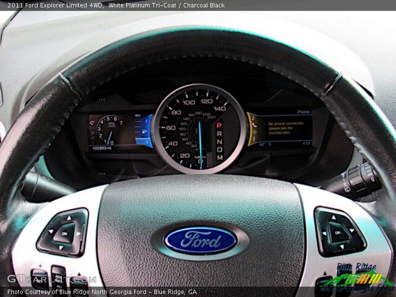 White Platinum Tri-Coat / Charcoal Black 2011 Ford Explorer Limited 4WD