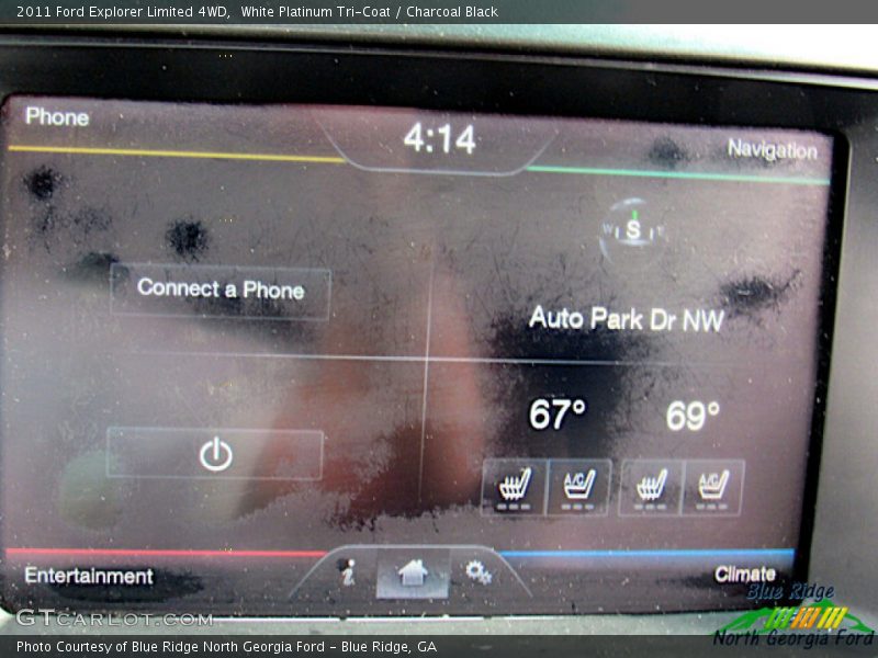 White Platinum Tri-Coat / Charcoal Black 2011 Ford Explorer Limited 4WD