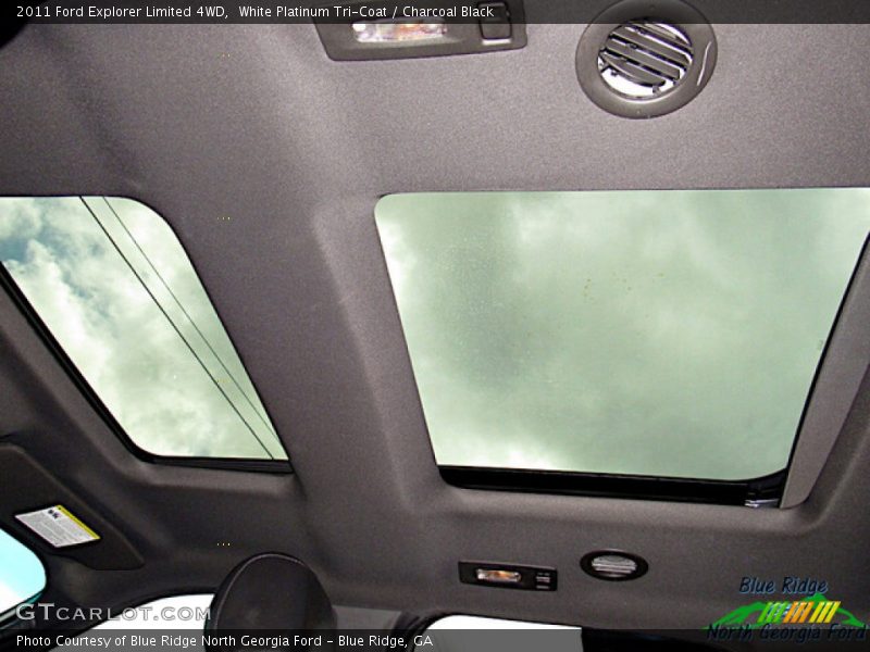 White Platinum Tri-Coat / Charcoal Black 2011 Ford Explorer Limited 4WD
