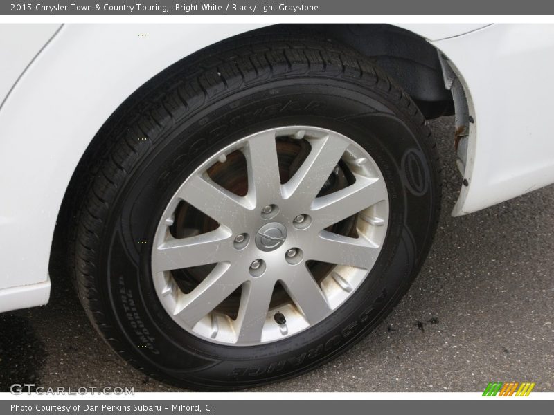 Bright White / Black/Light Graystone 2015 Chrysler Town & Country Touring