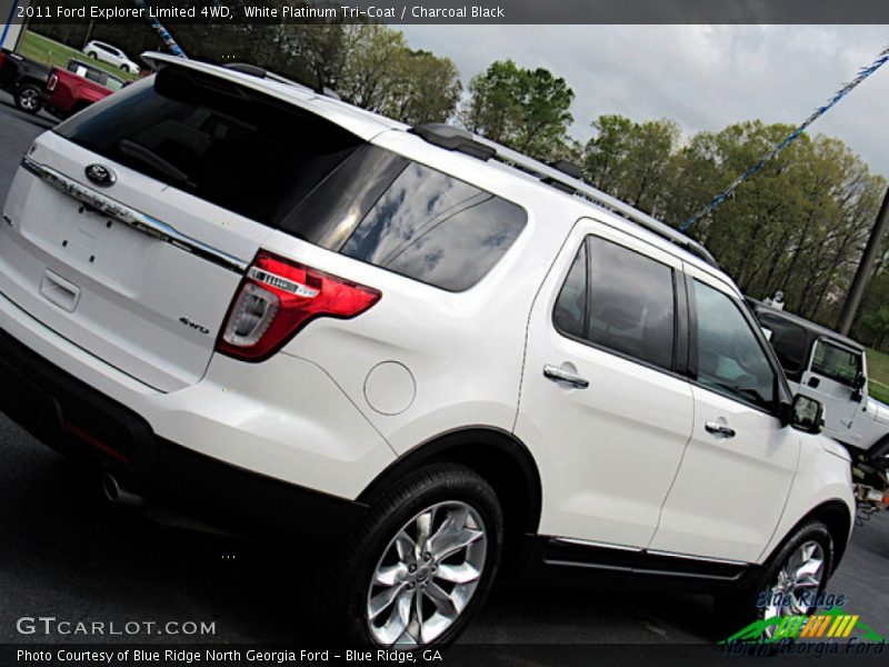 White Platinum Tri-Coat / Charcoal Black 2011 Ford Explorer Limited 4WD