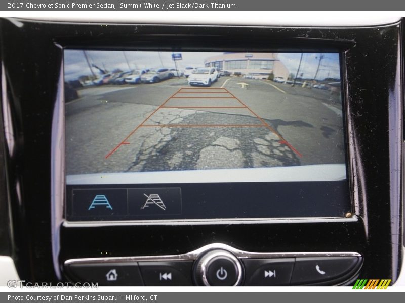 Summit White / Jet Black/Dark Titanium 2017 Chevrolet Sonic Premier Sedan