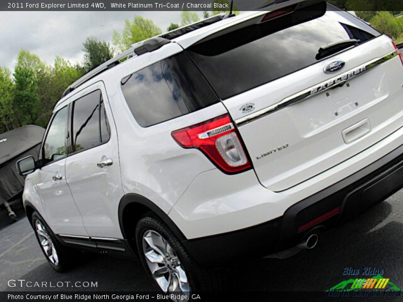 White Platinum Tri-Coat / Charcoal Black 2011 Ford Explorer Limited 4WD