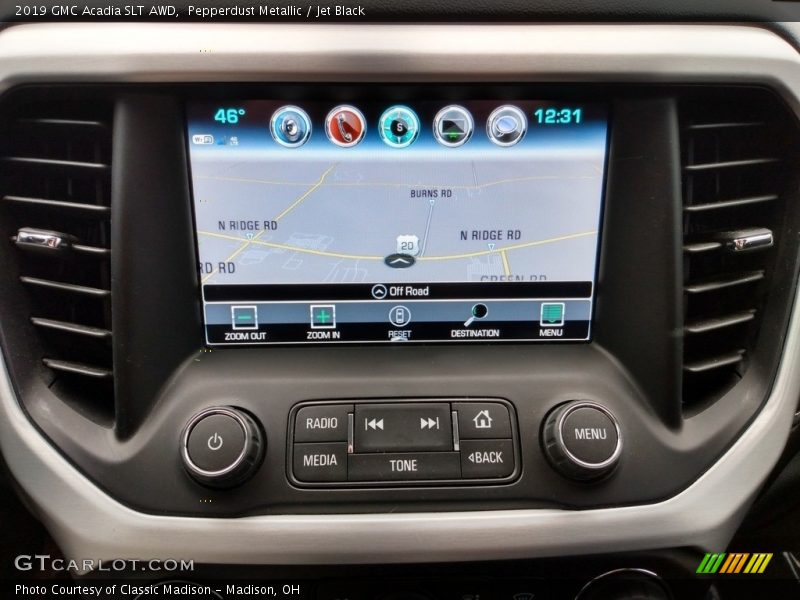 Pepperdust Metallic / Jet Black 2019 GMC Acadia SLT AWD