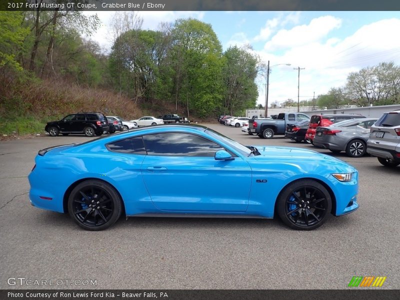 Grabber Blue / Ebony 2017 Ford Mustang GT Coupe