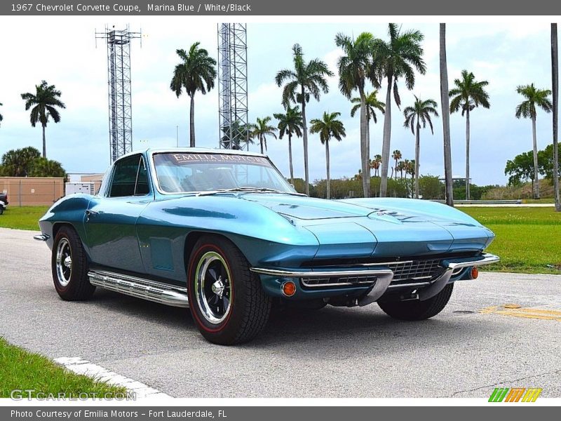 Marina Blue / White/Black 1967 Chevrolet Corvette Coupe