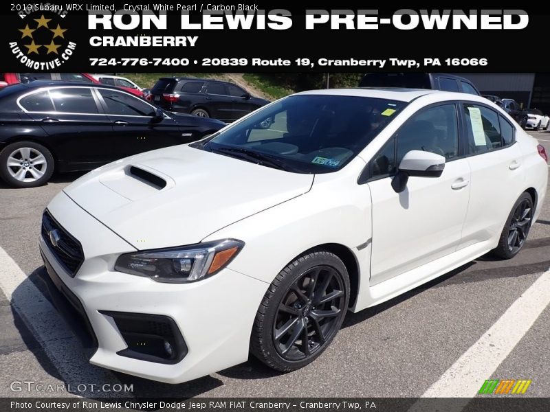 Crystal White Pearl / Carbon Black 2019 Subaru WRX Limited