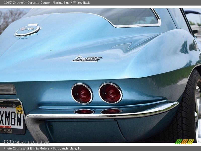 Marina Blue / White/Black 1967 Chevrolet Corvette Coupe