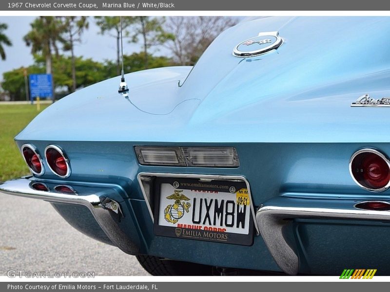 Marina Blue / White/Black 1967 Chevrolet Corvette Coupe