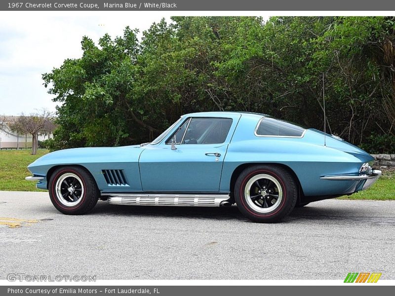 Marina Blue / White/Black 1967 Chevrolet Corvette Coupe