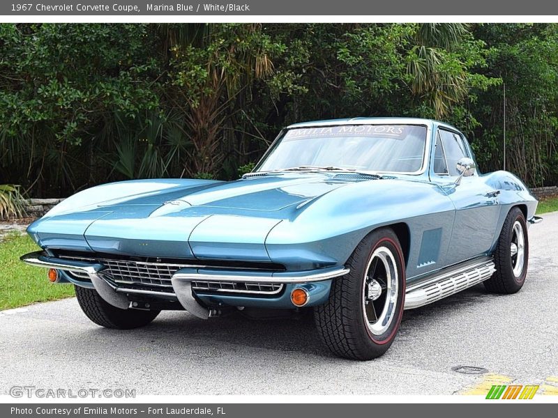 Marina Blue / White/Black 1967 Chevrolet Corvette Coupe
