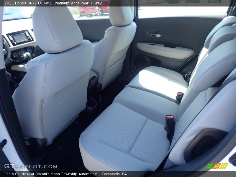 Platinum White Pearl / Gray 2021 Honda HR-V LX AWD