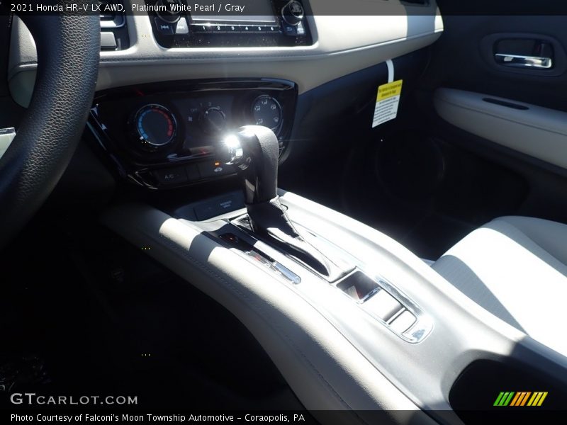 Platinum White Pearl / Gray 2021 Honda HR-V LX AWD