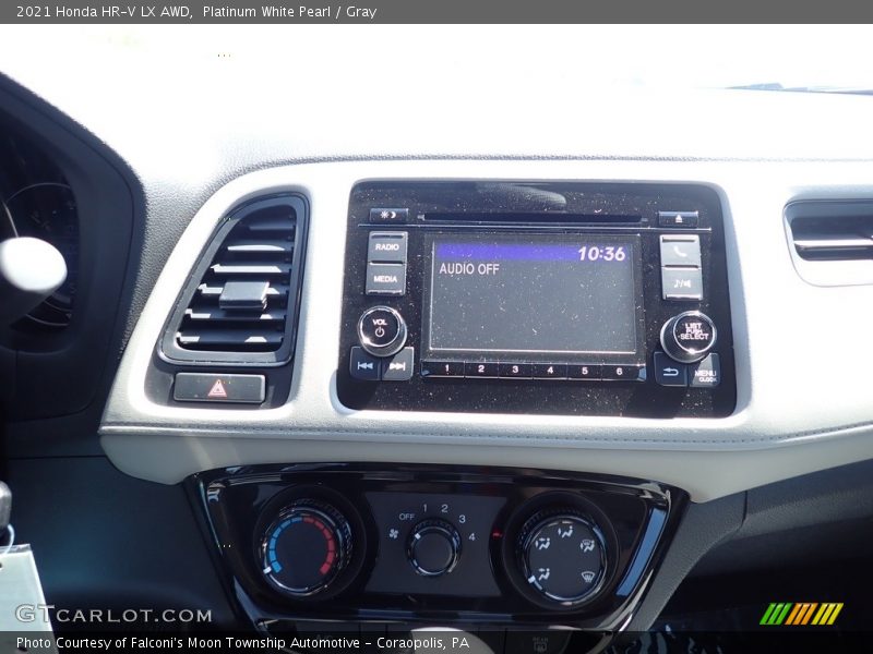 Platinum White Pearl / Gray 2021 Honda HR-V LX AWD